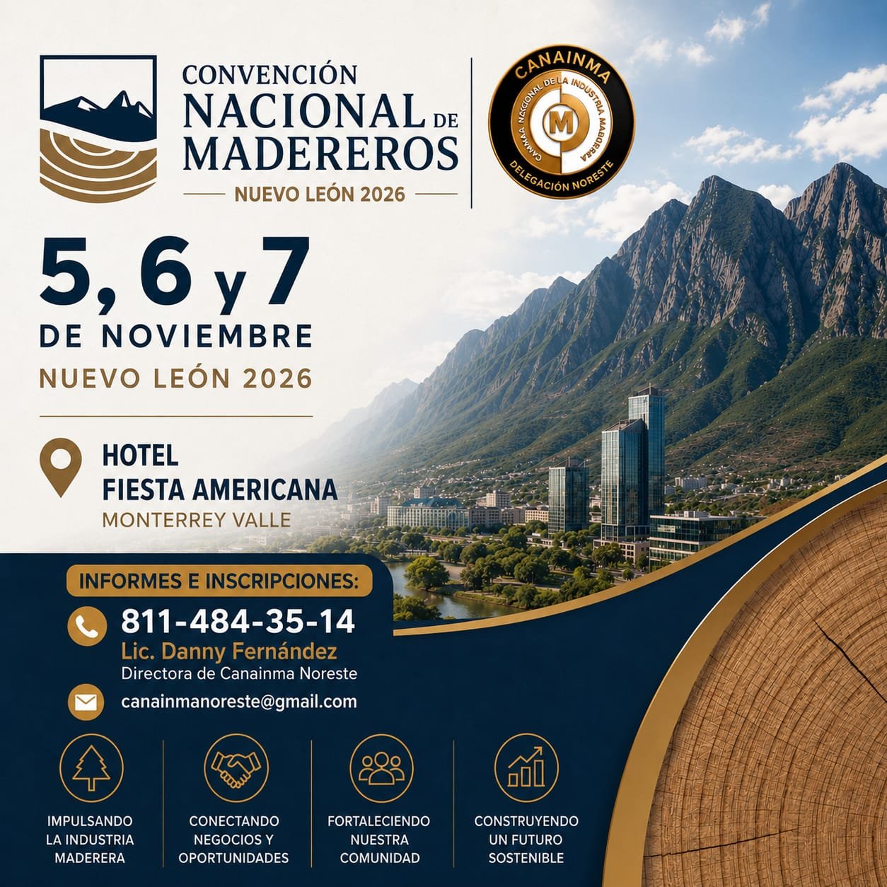 Cartel de la Convención Nacional de Madereros 2026